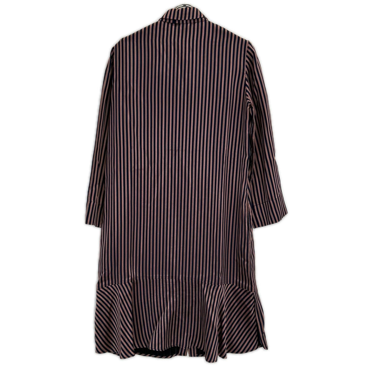 MAX&CO. マックス&コー 72210317 ネイビー×ピンク ボウタイ シャツワンピース ワンピース