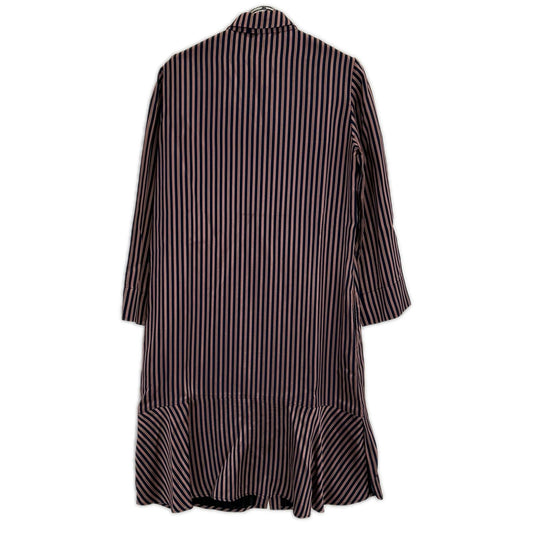 MAX&CO. 72210317 navy×pink bow-tie shirt dress, dress