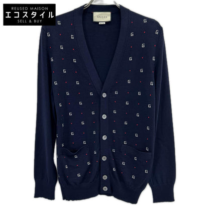 GUCCI グッチ 19SS 546276 ネイビー Gモチーフウール カーディガン トップス