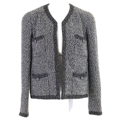 CHANEL シャネル 【国内正規】97C P08662V05287 ココマークボタン ツイード ノーカラージャケット ジャケット