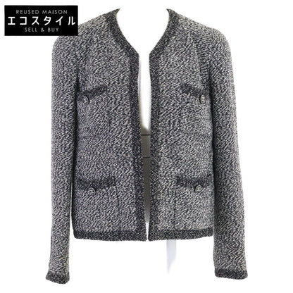 CHANEL シャネル 【国内正規】97C P08662V05287 ココマークボタン ツイード ノーカラージャケット ジャケット