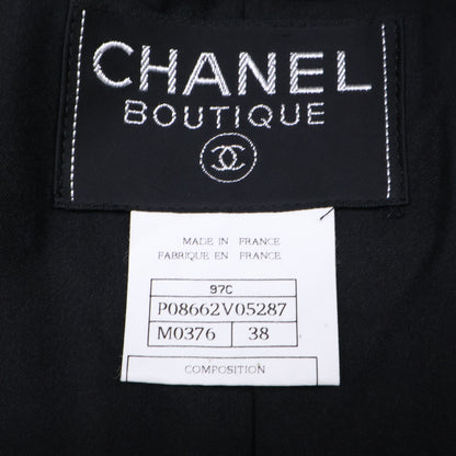CHANEL シャネル 【国内正規】97C P08662V05287 ココマークボタン ツイード ノーカラージャケット ジャケット