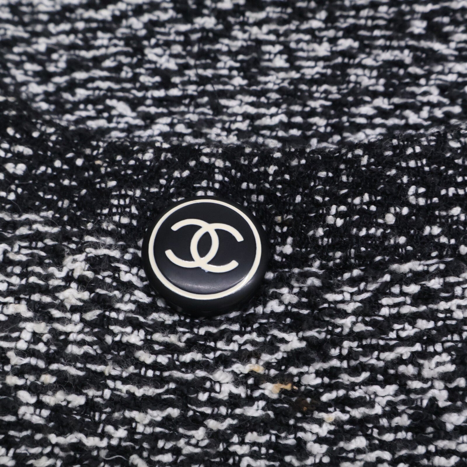 CHANEL シャネル 【国内正規】97C P08662V05287 ココマークボタン ツイード ノーカラージャケット ジャケット