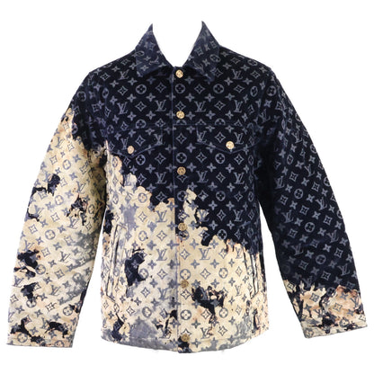 LOUIS VUITTON ルイヴィトン 【美品/国内正規/24年製】RM241M FRV HQA02W モノグラムブリーチ ベロアジャケット ジャケット