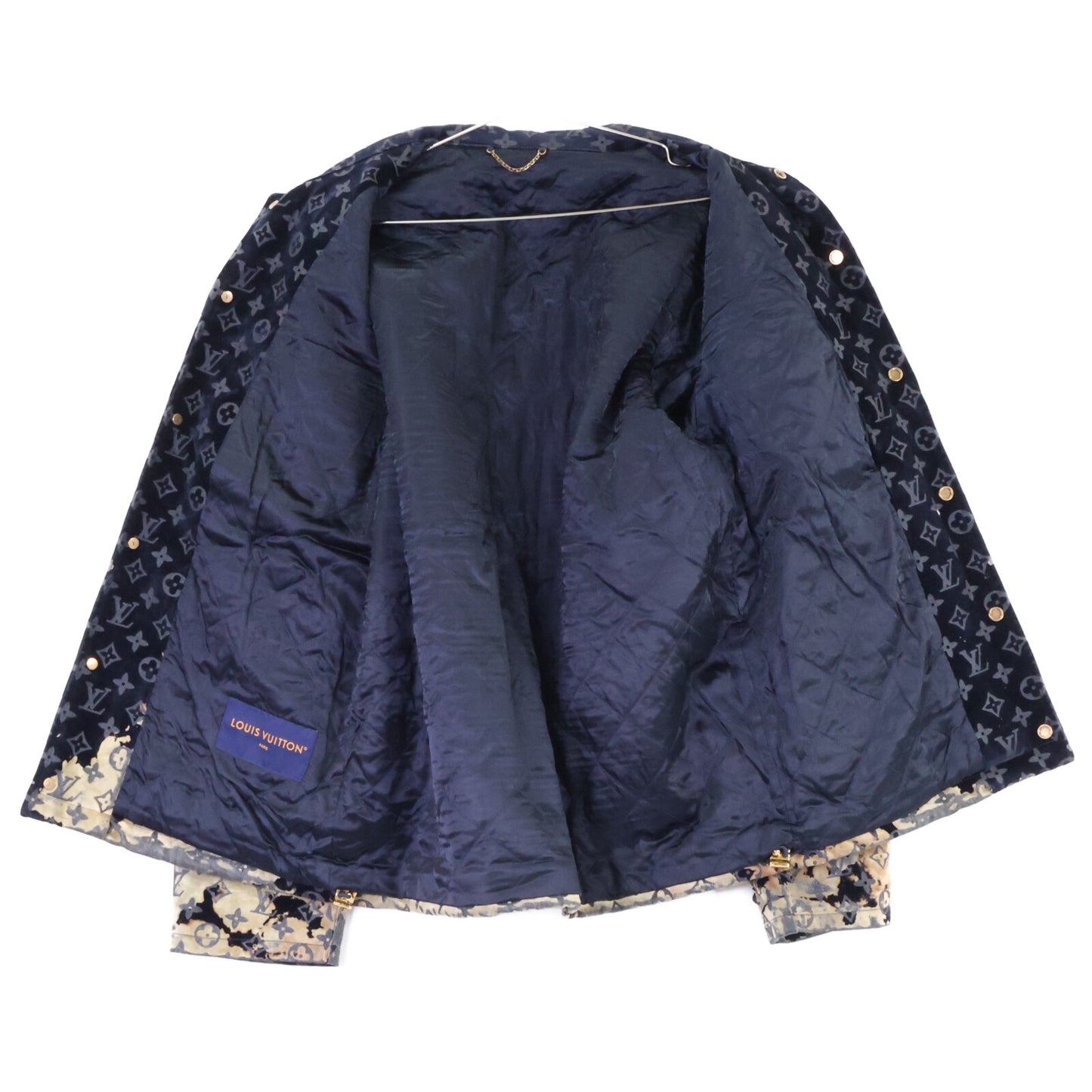 LOUIS VUITTON ルイヴィトン 【美品/国内正規/24年製】RM241M FRV HQA02W モノグラムブリーチ ベロアジャケット ジャケット