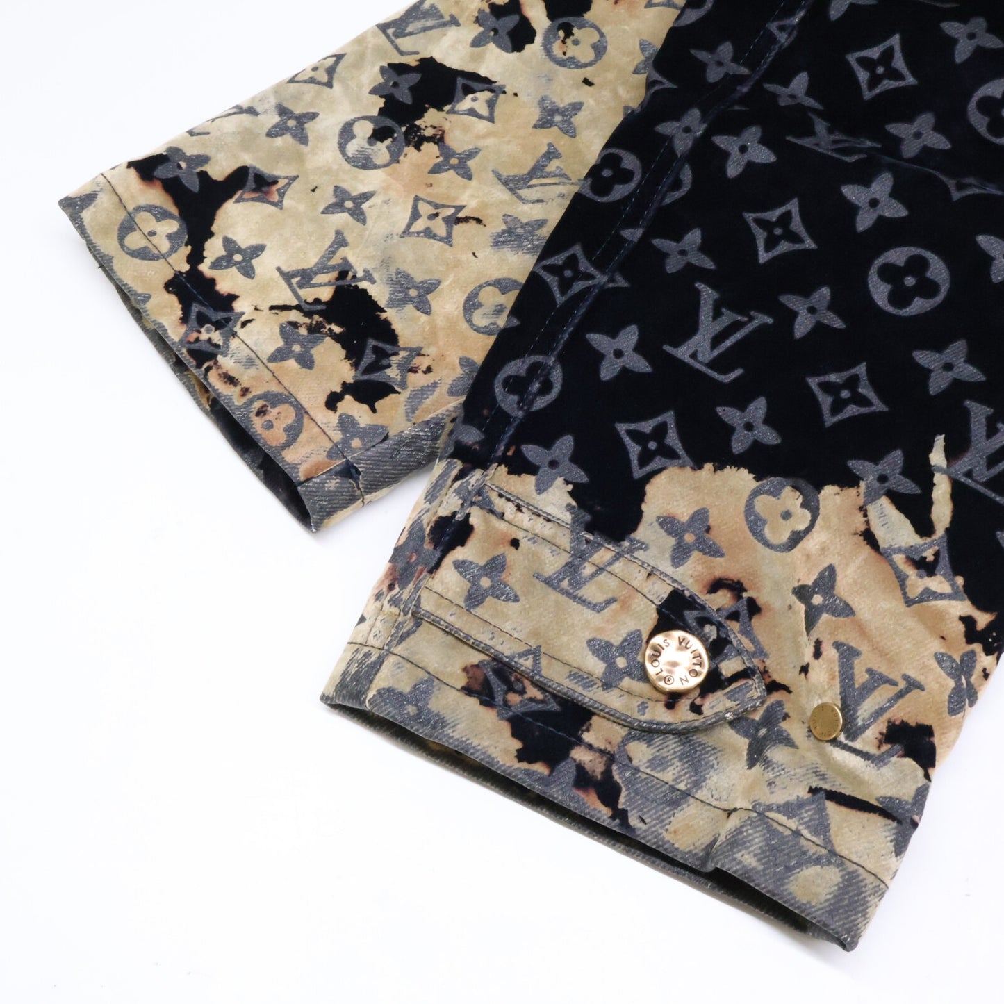 LOUIS VUITTON ルイヴィトン 【美品/国内正規/24年製】RM241M FRV HQA02W モノグラムブリーチ ベロアジャケット ジャケット