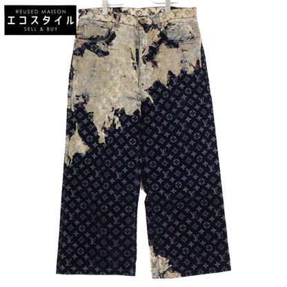 LOUIS VUITTON ルイヴィトン 【美品/国内正規/24年製】24ss RM241M FRV HQD02W モノグラムブリーチ ジップフライ ベロアパンツ ボトムス