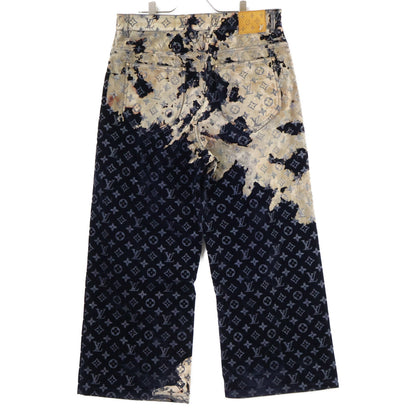 LOUIS VUITTON ルイヴィトン 【美品/国内正規/24年製】24ss RM241M FRV HQD02W モノグラムブリーチ ジップフライ ベロアパンツ ボトムス