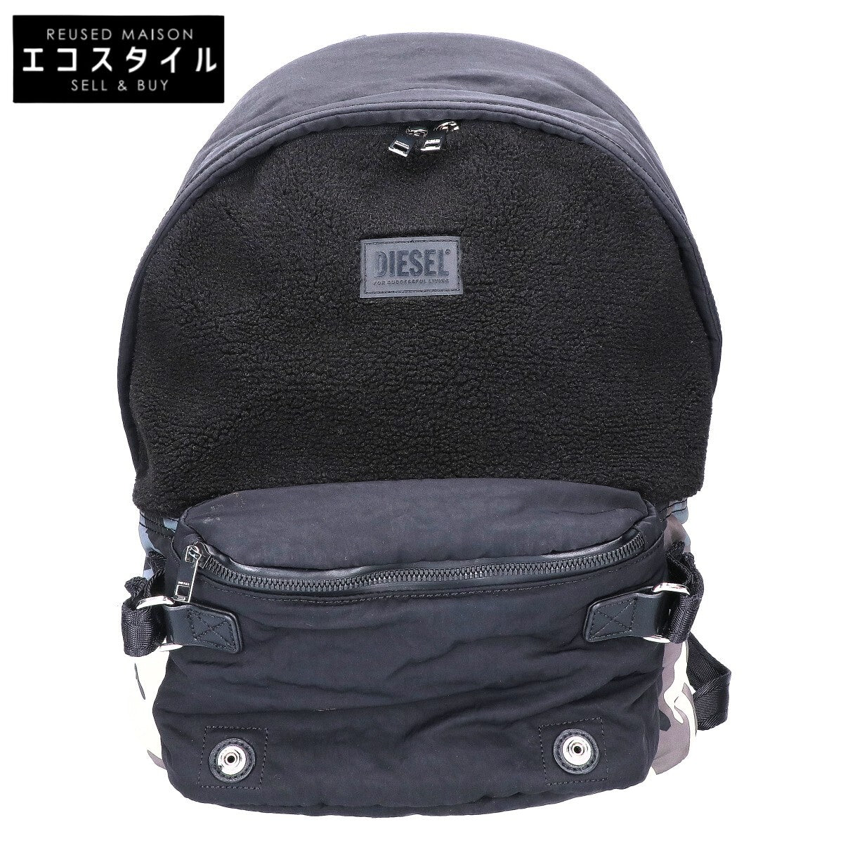 DIESEL ディーゼル X08249 P4281 T8013 カモフラージュ柄 ナイロン/ボア ドッキングパックパック リュック バックパック
