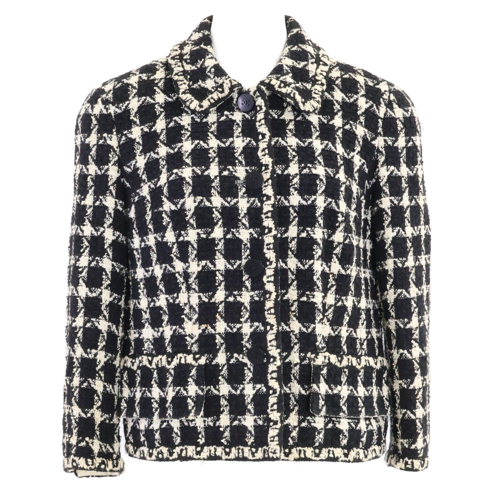 CHANEL シャネル 【国内正規】P09771V06207 ココマークボタン ツイード ジャケット ジャケット
