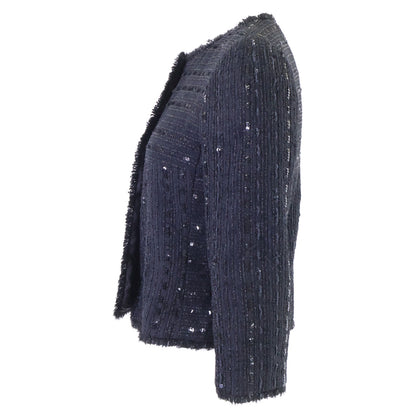CHANEL シャネル 【国内正規】P14636V08298 スパンコール ノーカラージャケット ジャケット