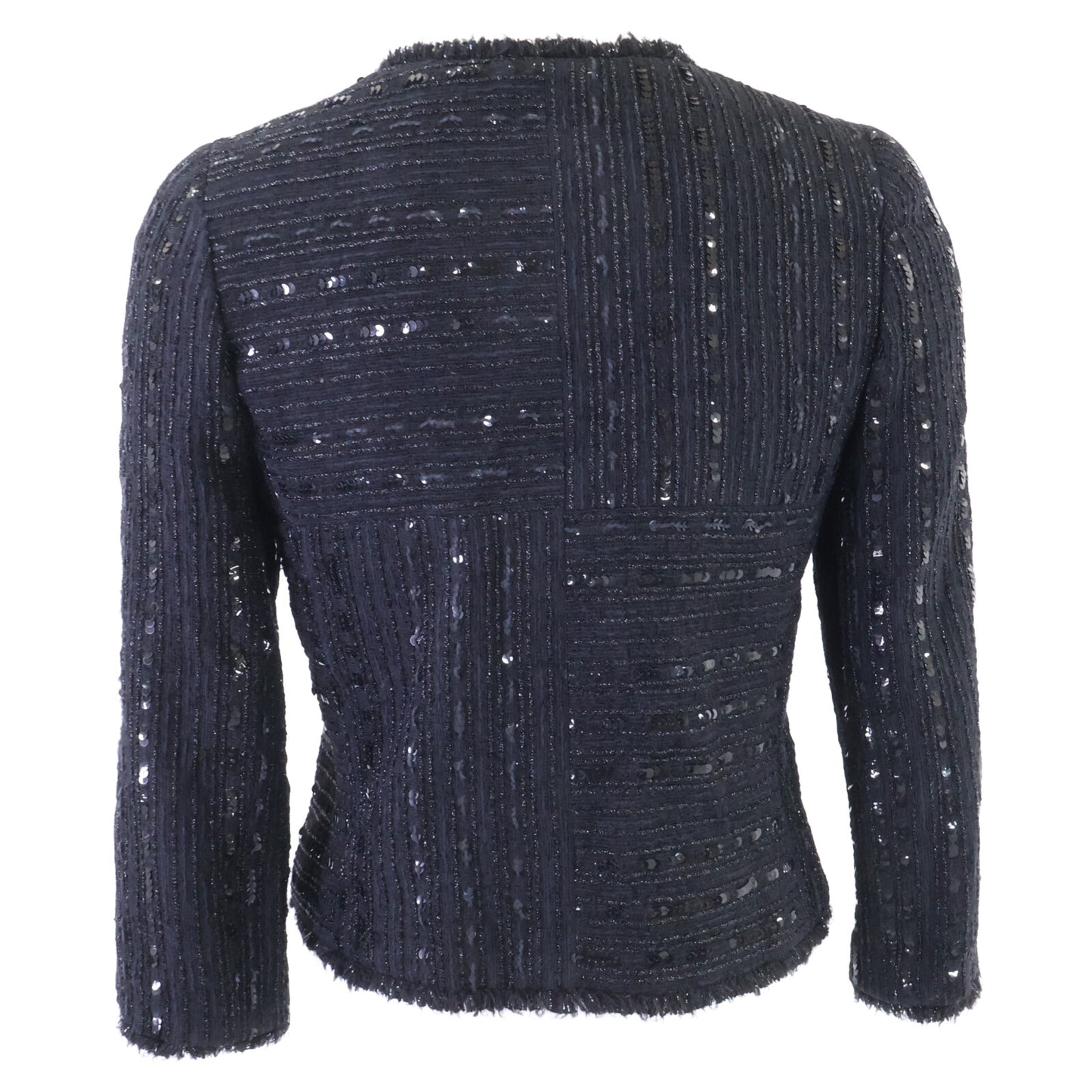 CHANEL シャネル 【国内正規】P14636V08298 スパンコール ノーカラージャケット ジャケット