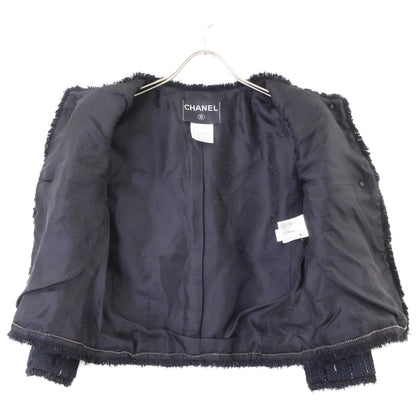 CHANEL シャネル 【国内正規】P14636V08298 スパンコール ノーカラージャケット ジャケット