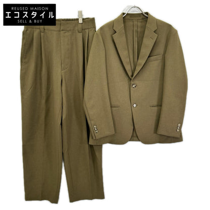 MARNI マルニ ×ユニクロ オリーブ テーラードジャケット×ワイドフィットパンツ セットアップ スーツ セットアップ