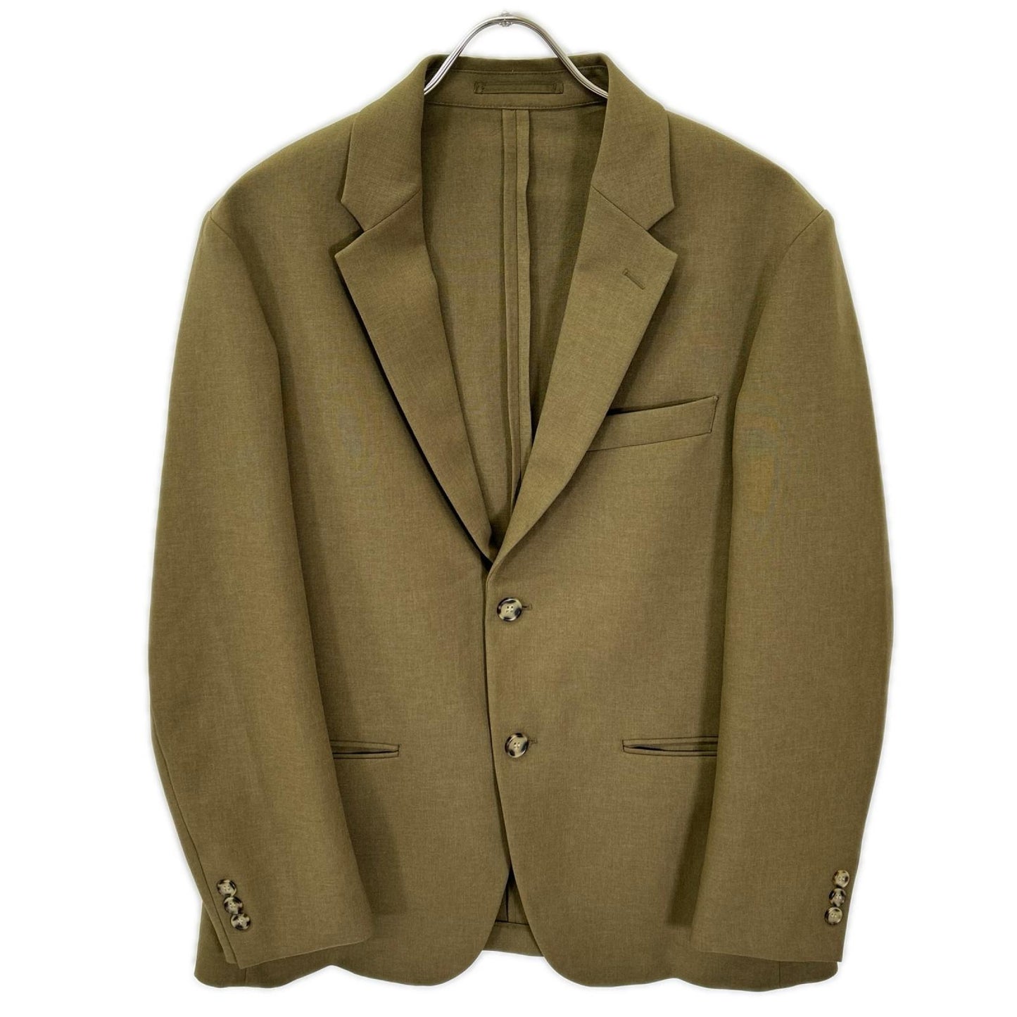 MARNI マルニ ×ユニクロ オリーブ テーラードジャケット×ワイドフィットパンツ セットアップ スーツ セットアップ