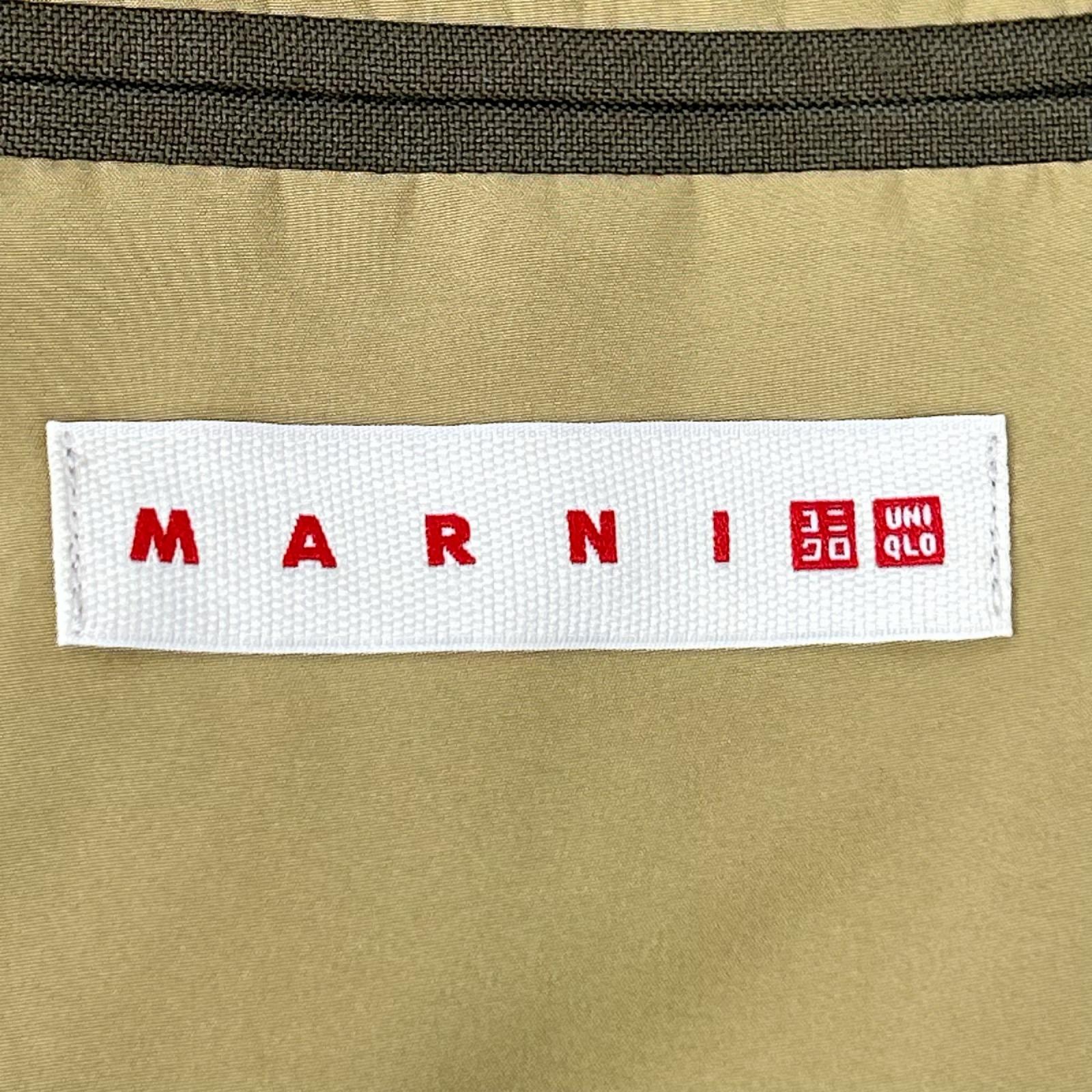 MARNI マルニ ×ユニクロ オリーブ テーラードジャケット×ワイドフィットパンツ セットアップ スーツ セットアップ