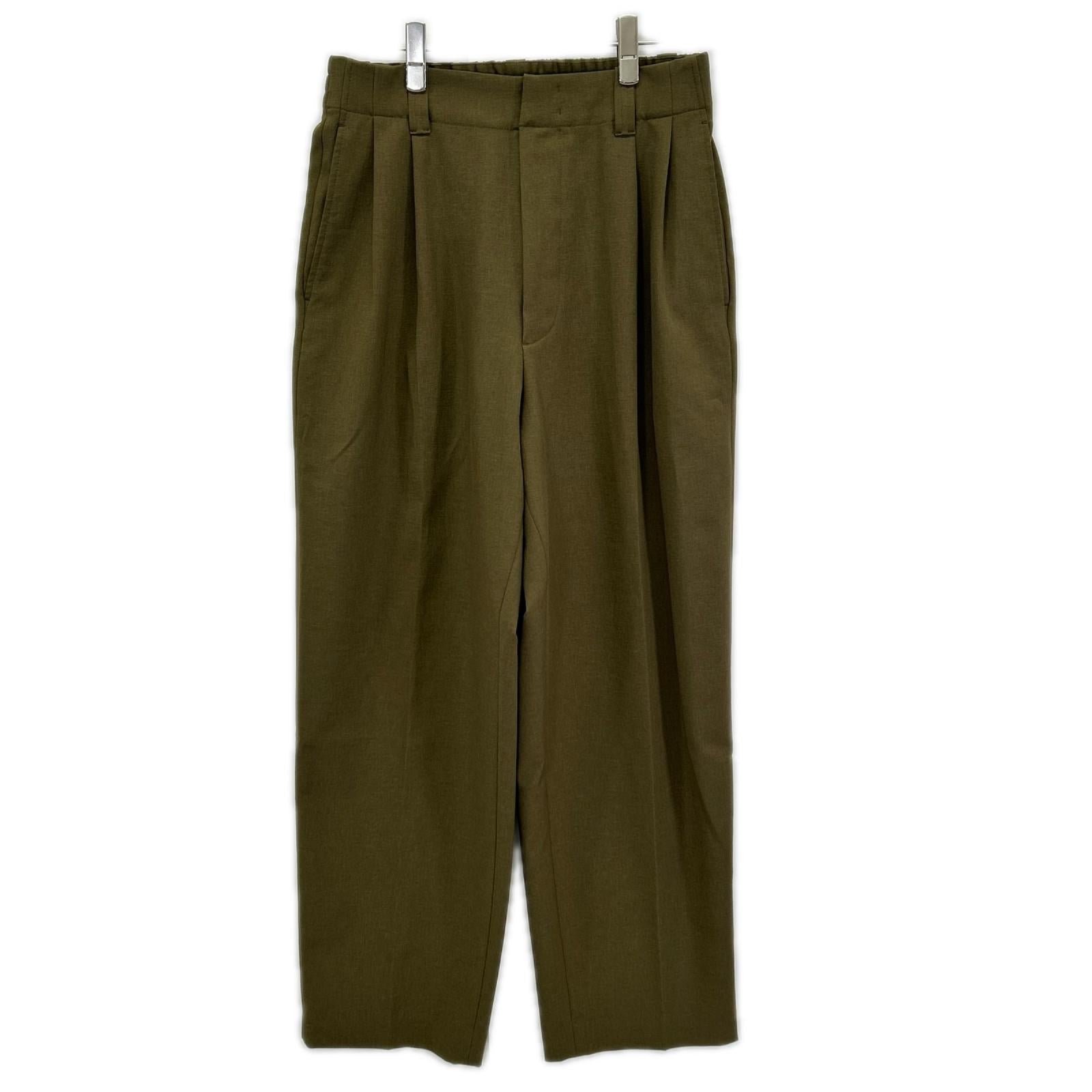 MARNI マルニ ×ユニクロ オリーブ テーラードジャケット×ワイドフィットパンツ セットアップ スーツ セットアップ