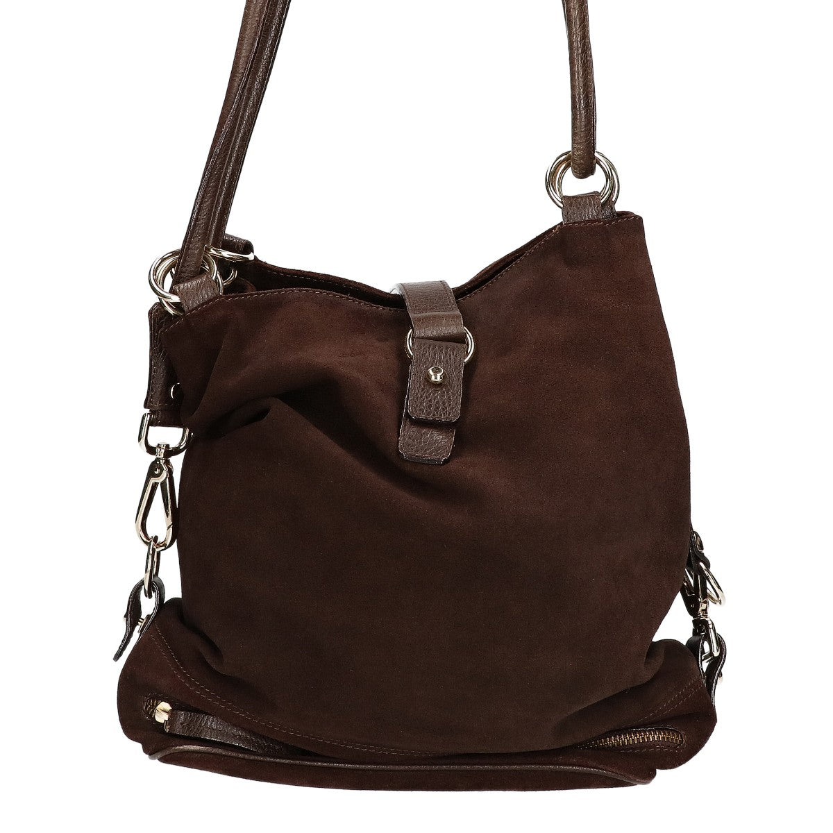 Max Mara マックスマーラ スエード/レザー ショルダーバッグ