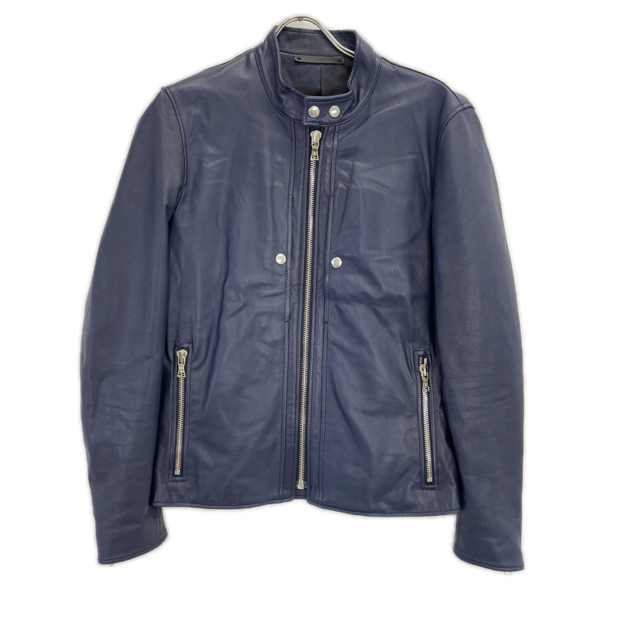 PaulSmith ポールスミス ネイビー ゴートレザー シングルライダースジャケット ジャケット