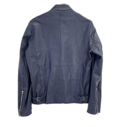 PaulSmith ポールスミス ネイビー ゴートレザー シングルライダースジャケット ジャケット