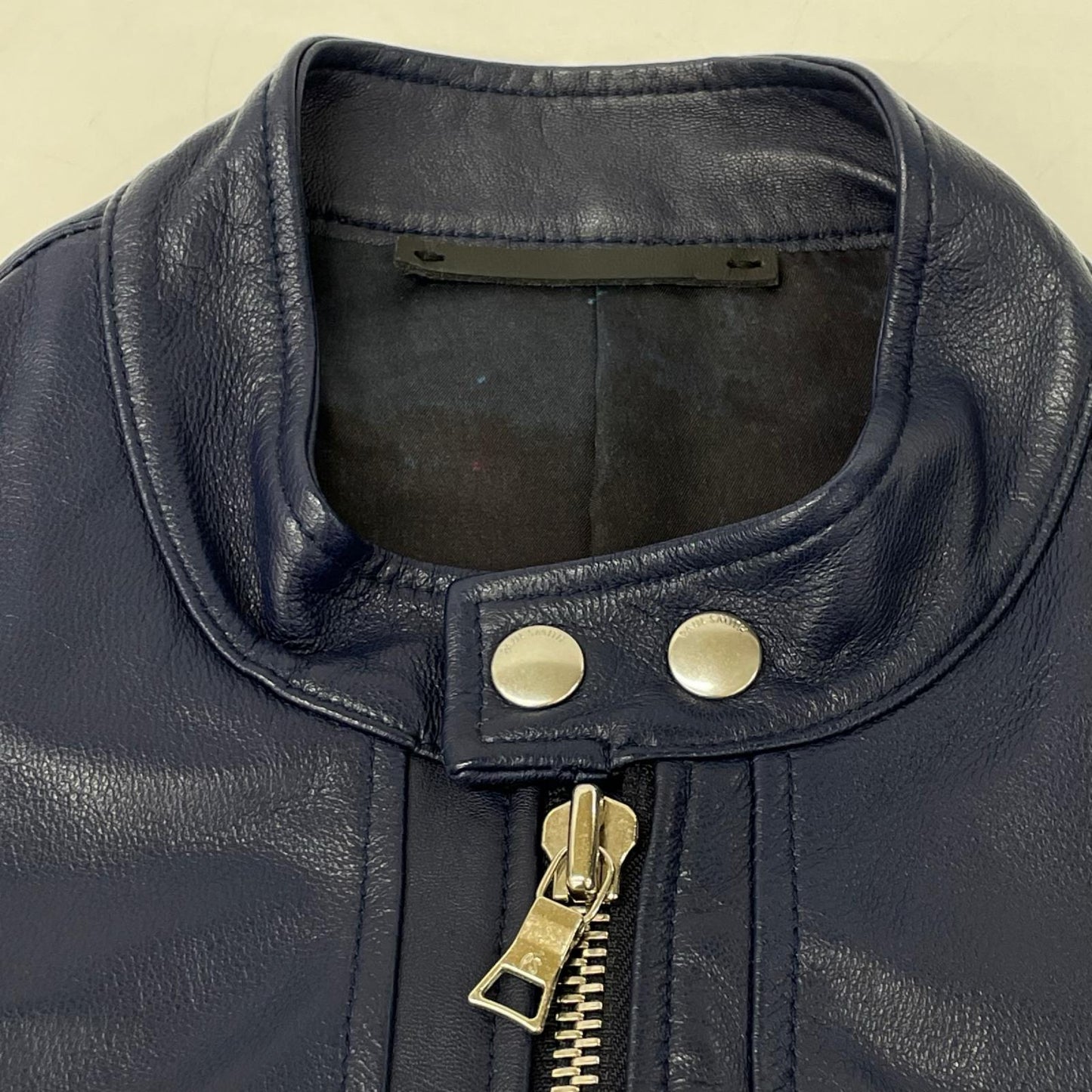 PaulSmith ポールスミス ネイビー ゴートレザー シングルライダースジャケット ジャケット