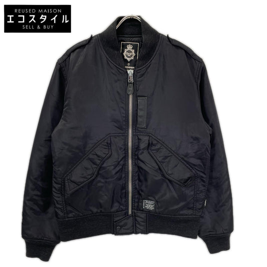 NEIGHBORHOOD Neighborhood Black Nylon Bomber Jacket Jacket
