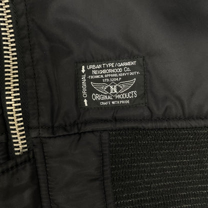 NEIGHBORHOOD ネイバーフッド ブラック ナイロン ボンバージャケット ジャケット