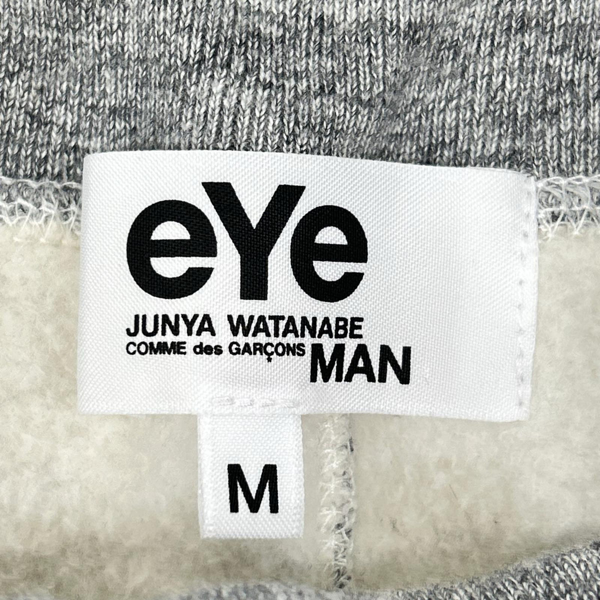 eYe JUNYA WATANABE MAN アイ ジュンヤ ワタナベ マン WP-T913 グレー コットン ポケット切替 スウェットパンツ ボトムス