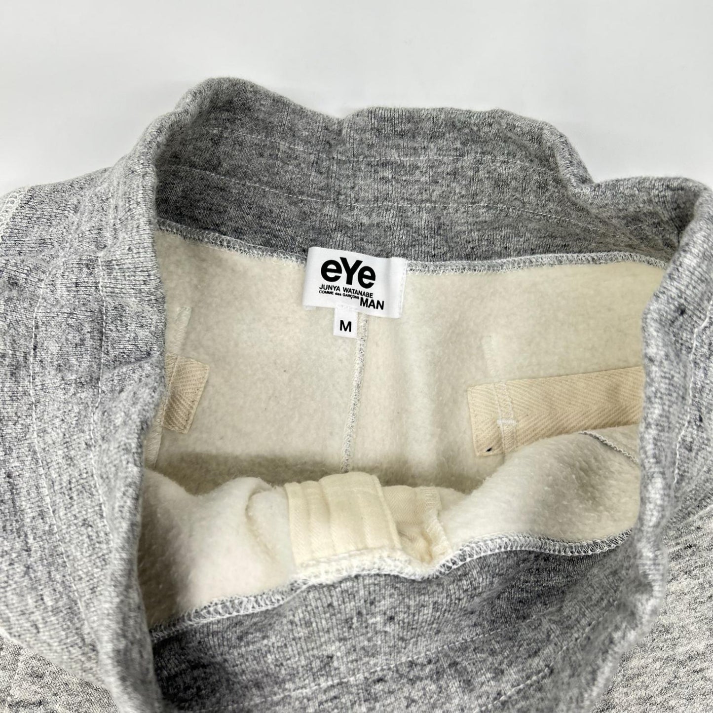eYe JUNYA WATANABE MAN アイ ジュンヤ ワタナベ マン WP-T913 グレー コットン ポケット切替 スウェットパンツ ボトムス