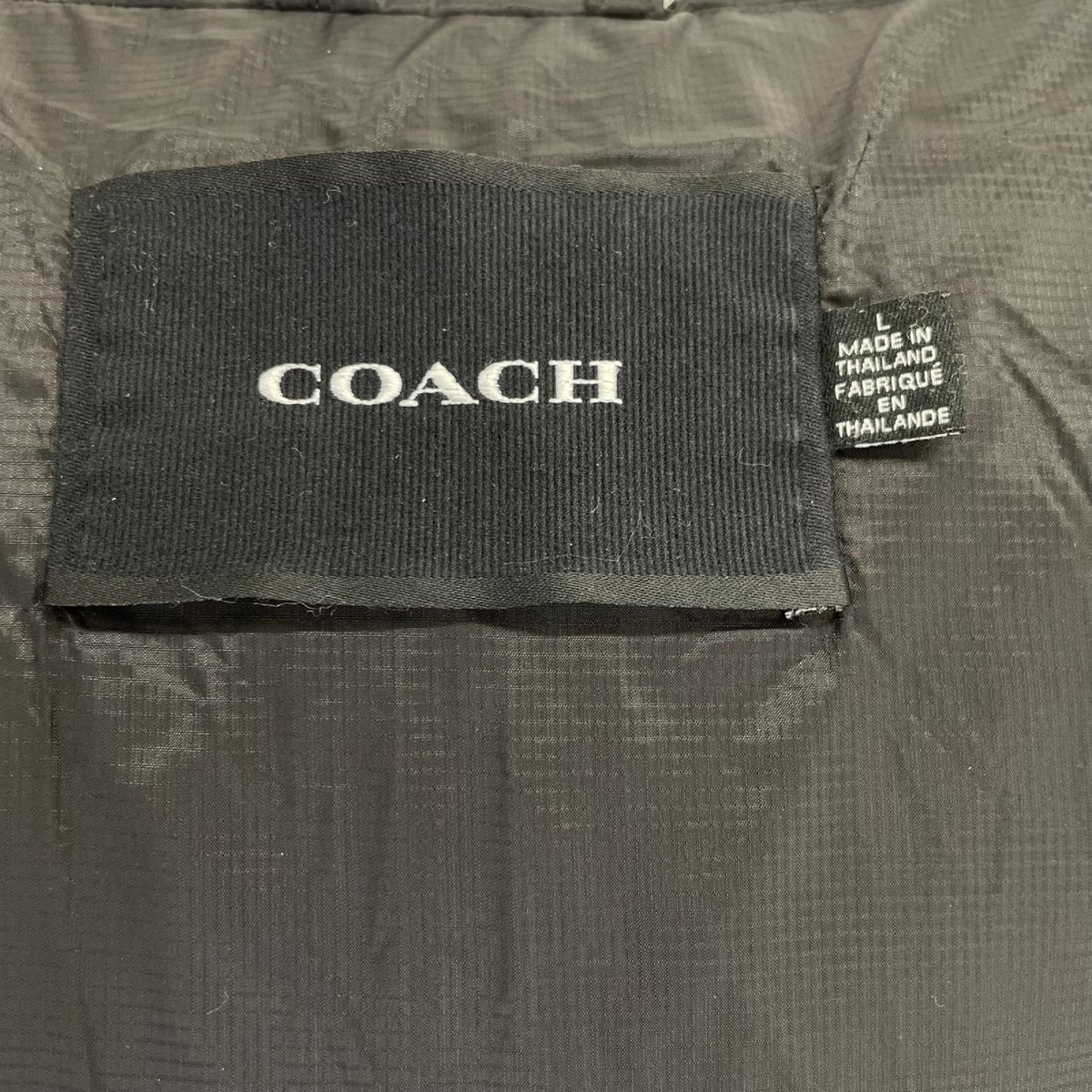 COACH コーチ C5182 ブラック ナイロン シグネチャー ダウンジャケット ジャケット