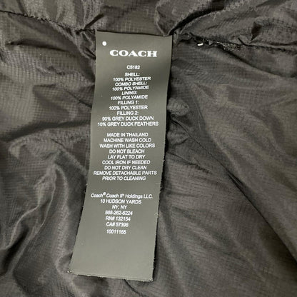 COACH コーチ C5182 ブラック ナイロン シグネチャー ダウンジャケット ジャケット