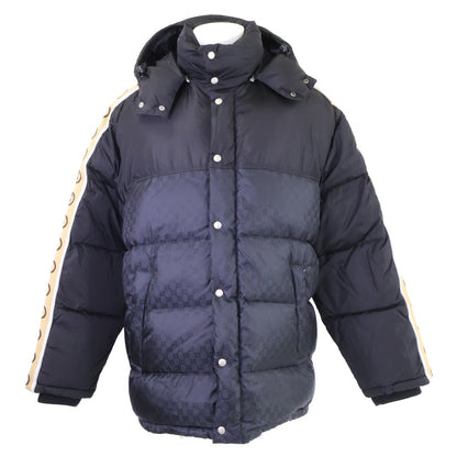 GUCCI グッチ 【美品/国内正規】598725 GGジャガード フード付ダウンジャケット ジャケット