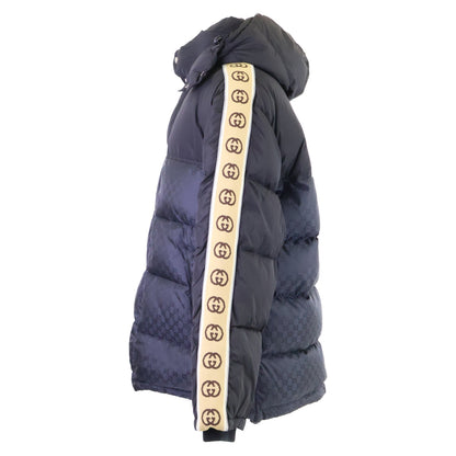 GUCCI グッチ 【美品/国内正規】598725 GGジャガード フード付ダウンジャケット ジャケット