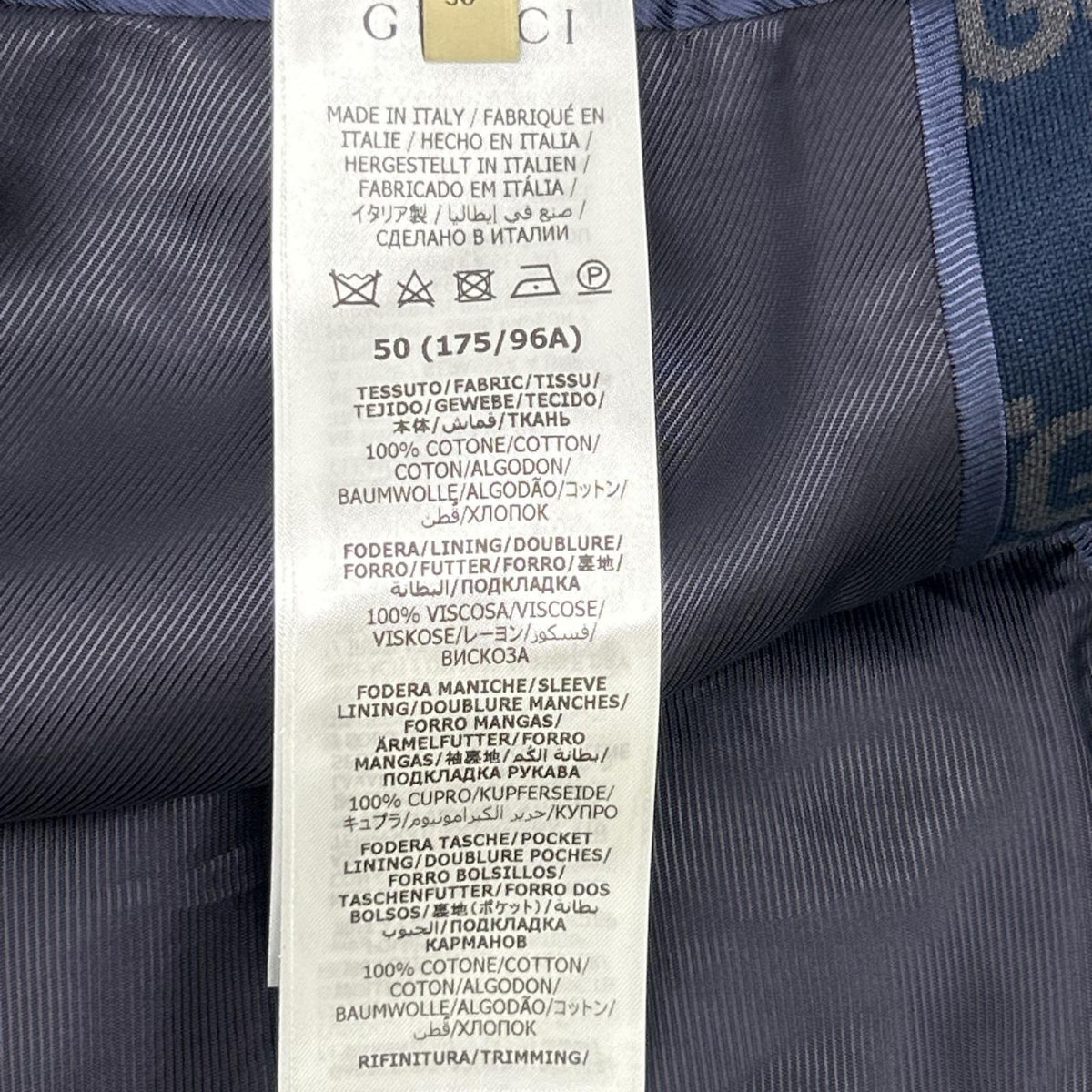 GUCCI グッチ 24SS 770398 GGコットン シングルブレスト ジャケット ジャケット