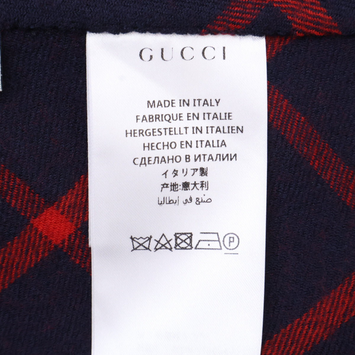 GUCCI グッチ 【国内正規】569213 シルク混 インターロッキングG 裏地チェック ポンチョ/ ジャケット