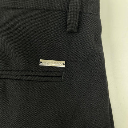 DSQUARED2 ディースクエアード S75KB0395 24年製 ブラック ウール スラックス パンツ ボトムス