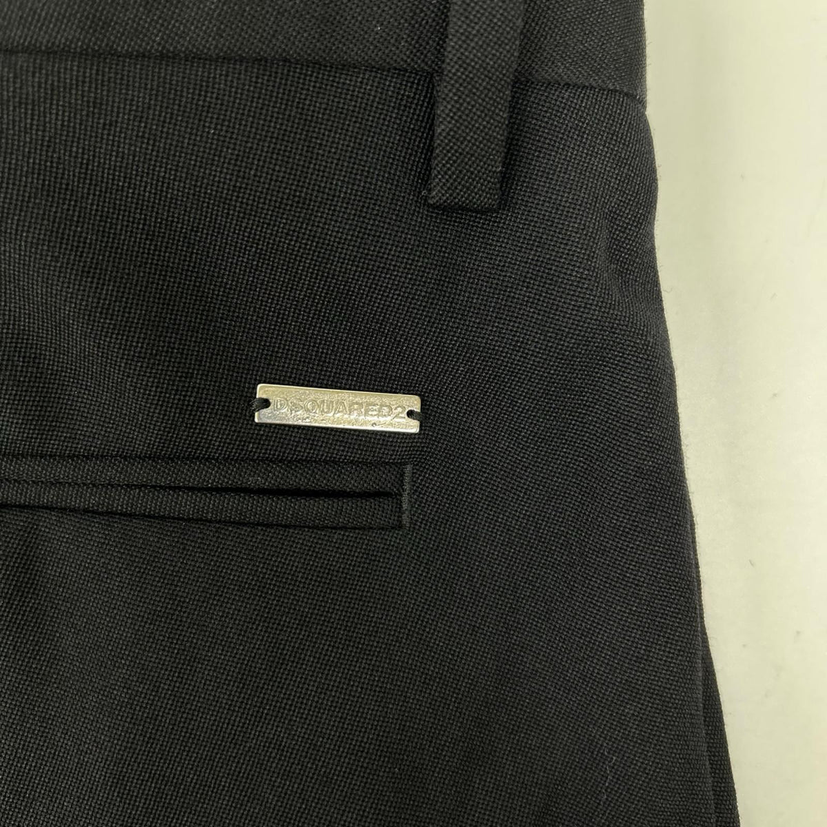 DSQUARED2 ディースクエアード S75KB0395 24年製 ブラック ウール スラックス パンツ ボトムス