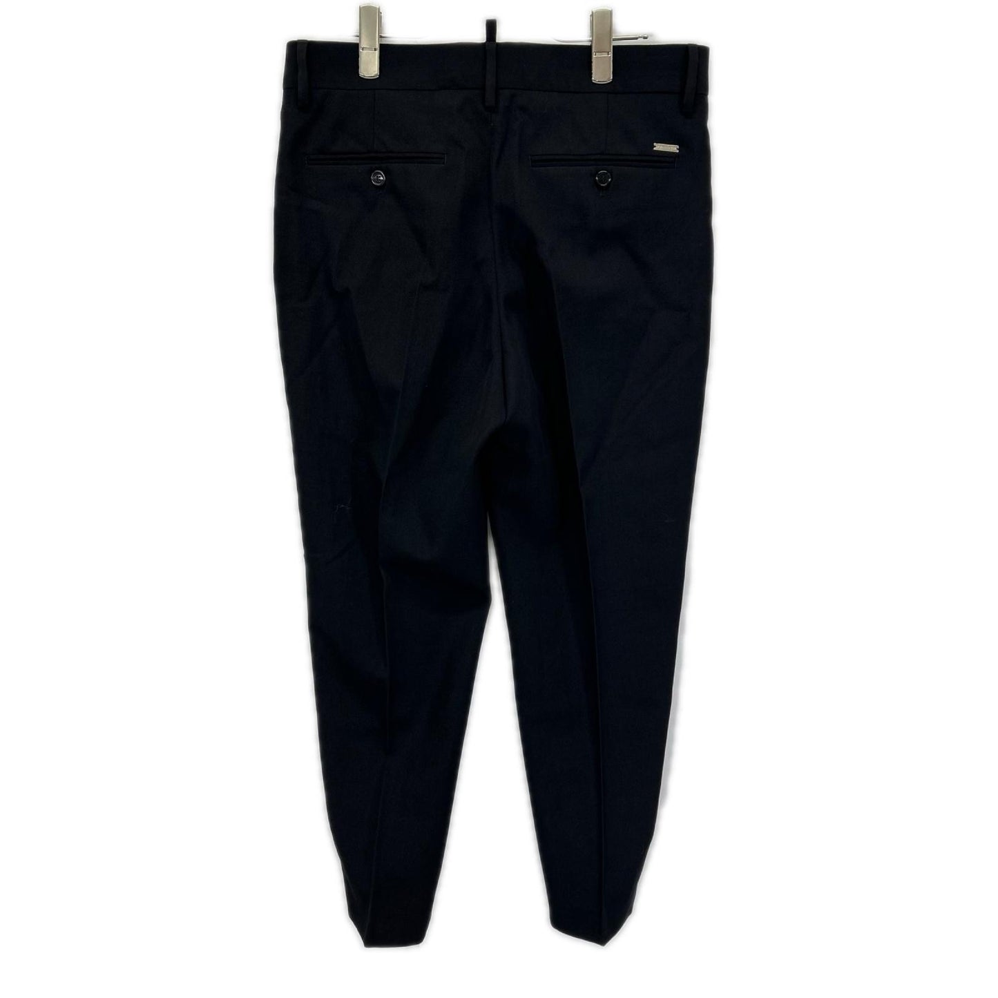 DSQUARED2 ディースクエアード S75KB0395 24年製 ブラック ウール スラックス パンツ ボトムス