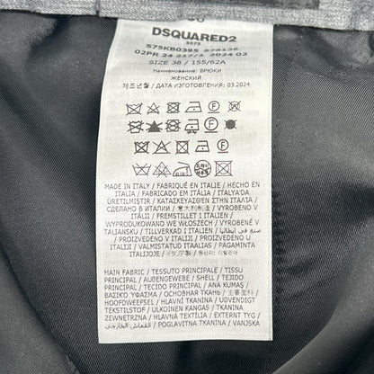 DSQUARED2 ディースクエアード S75KB0395 24年製 ブラック ウール スラックス パンツ ボトムス