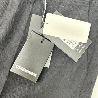 DSQUARED2 ディースクエアード S75KB0395 24年製 ブラック ウール スラックス パンツ ボトムス