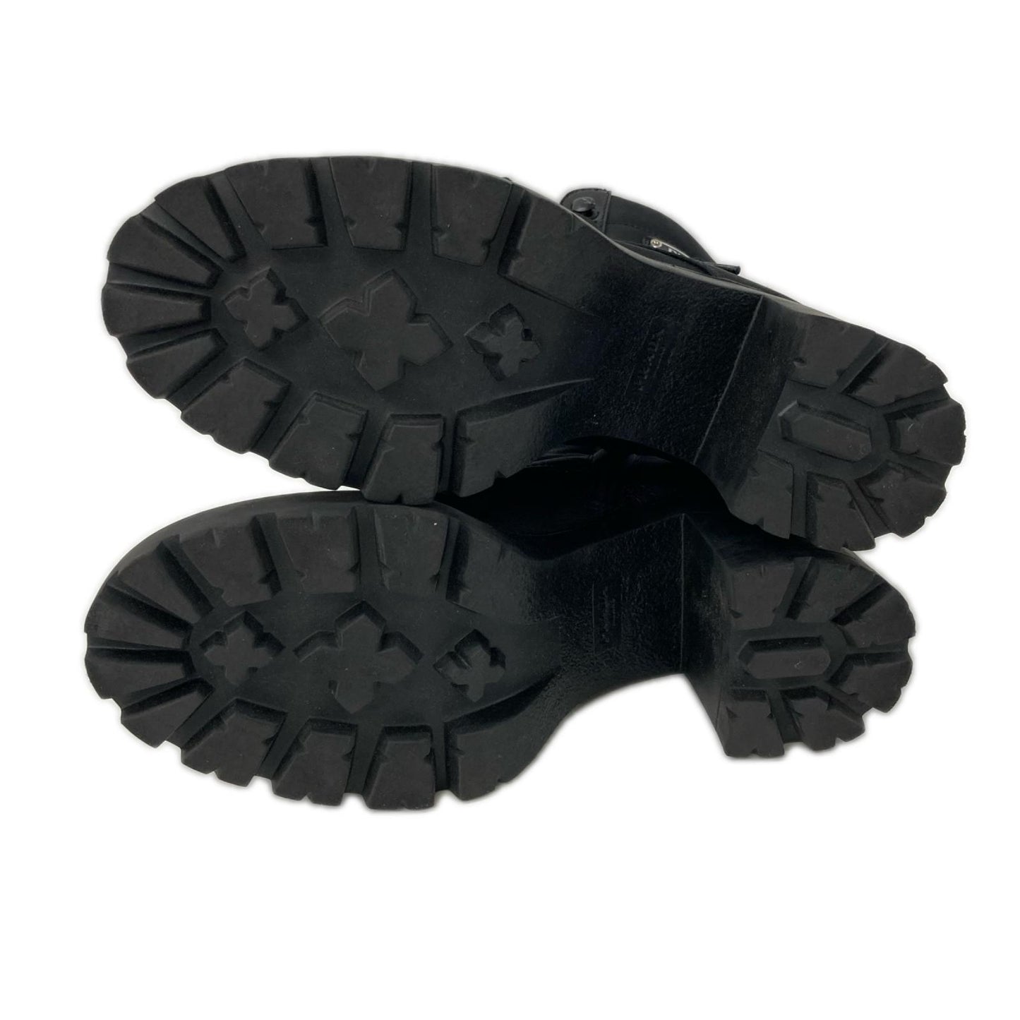 PRADA プラダ Re-Nylon トライアングルロゴプレート レースアップ ヒールブーツ シューズ