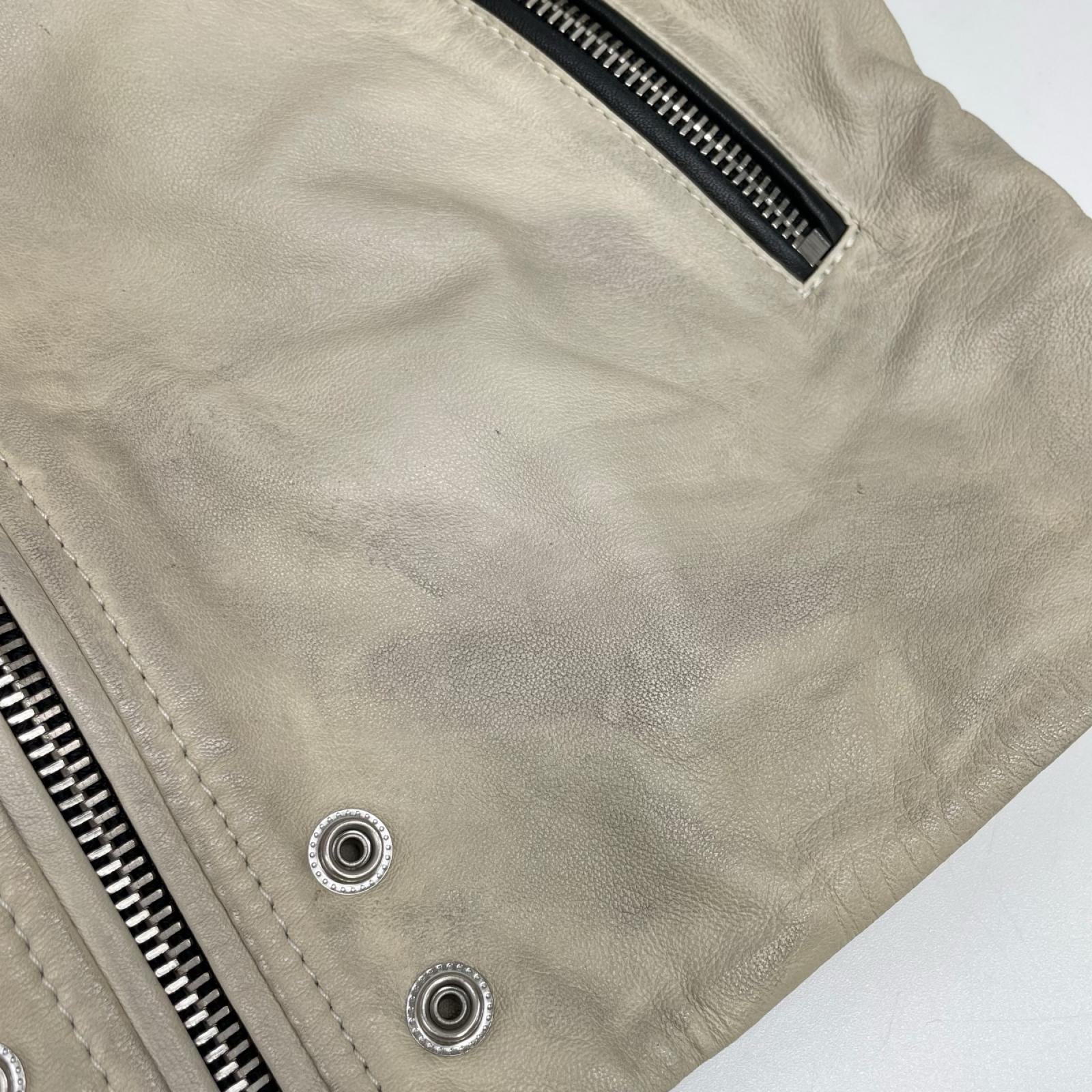DIESEL ディーゼル ベージュ ラムレザー ヴィンテージ加工 ワイルド スピリット ジャケット ジャケット