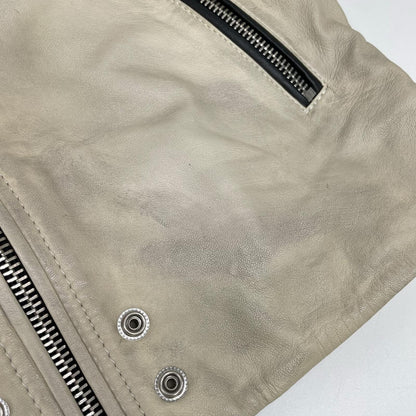 DIESEL ディーゼル ベージュ ラムレザー ヴィンテージ加工 ワイルド スピリット ジャケット ジャケット