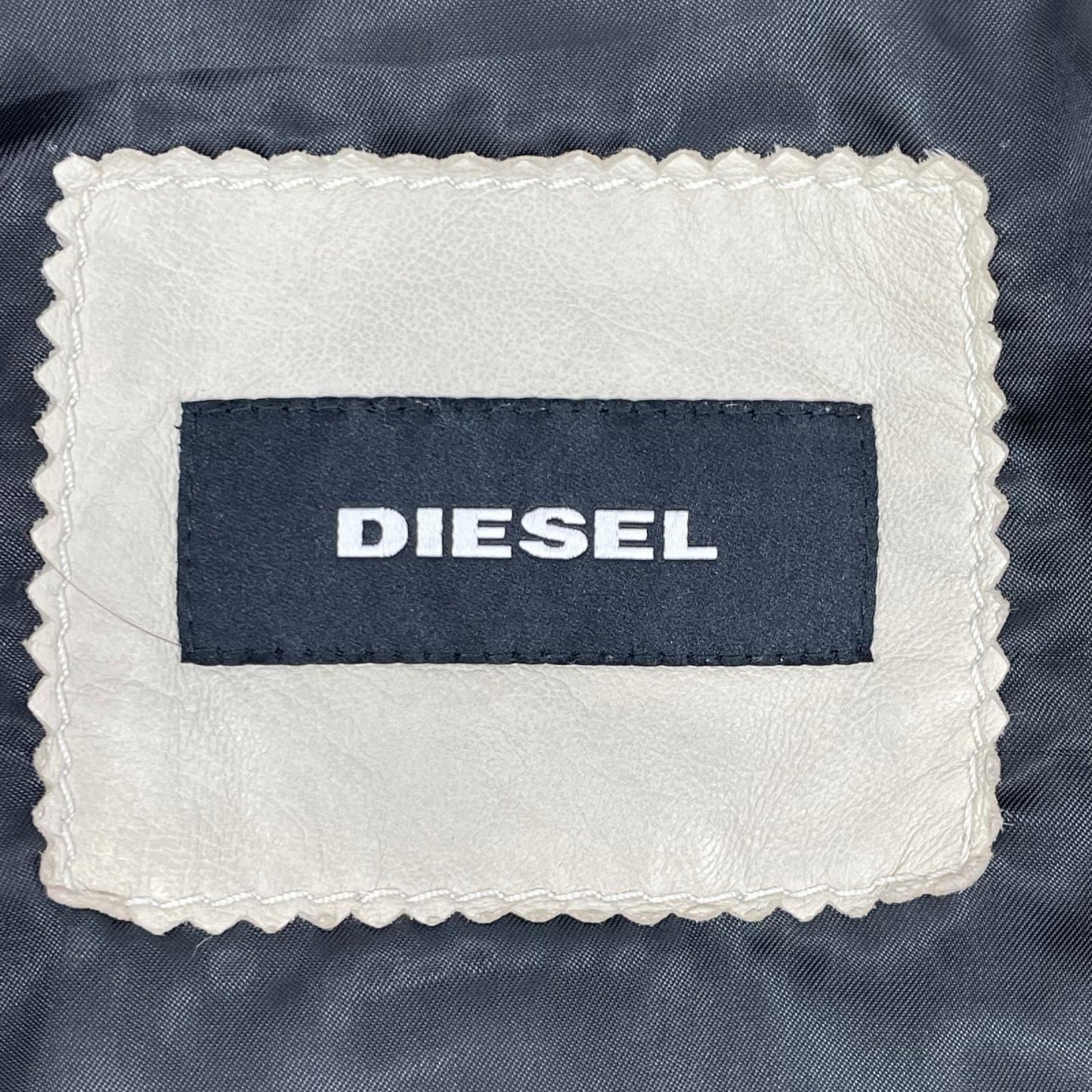 DIESEL ディーゼル ベージュ ラムレザー ヴィンテージ加工 ワイルド スピリット ジャケット ジャケット