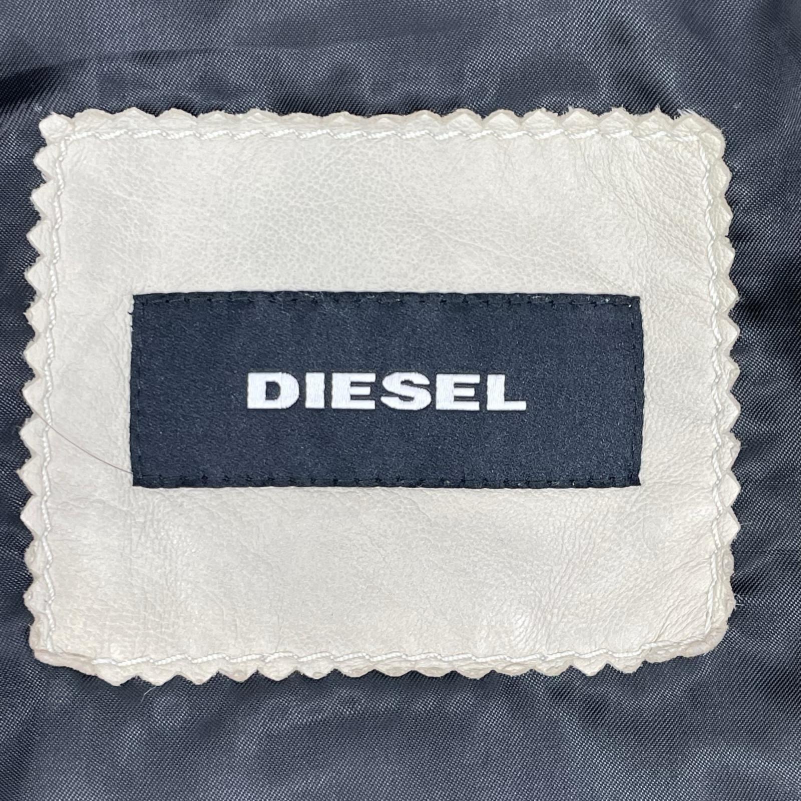 DIESEL ディーゼル ベージュ ラムレザー ヴィンテージ加工 ワイルド スピリット ジャケット ジャケット