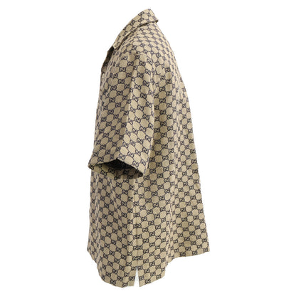 GUCCI グッチ 【美品/国内正規/23年製】742707 ZAM7G GGリネン ブレンド キャンバス シャツ トップス
