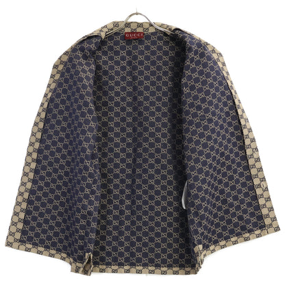 GUCCI グッチ 【美品/国内正規/23年製】742707 ZAM7G GGリネン ブレンド キャンバス シャツ トップス