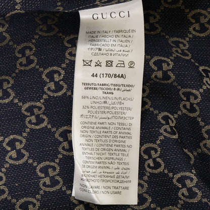 GUCCI グッチ 【美品/国内正規/23年製】742707 ZAM7G GGリネン ブレンド キャンバス シャツ トップス