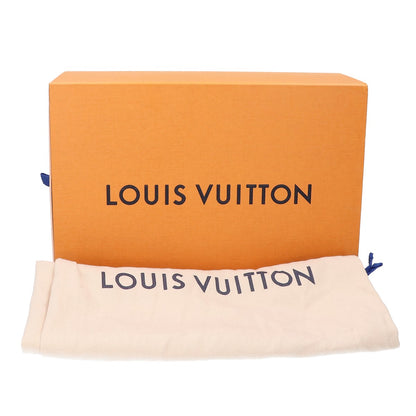 LOUIS VUITTON ルイヴィトン モノグラムジャガード バウンダリーライン ストロー x ジュート プラットフォーム ウェッジソールサンダル シューズ