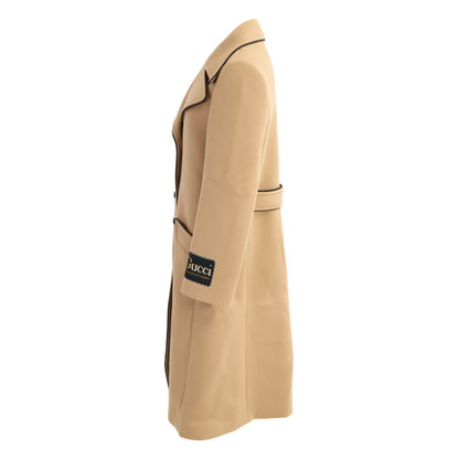 GUCCI Gucci 【Excellent condition/Domestic authorized】652015 Wool single-breasted long coat